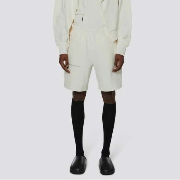 Rains Track Shorts mens fossil cream soft high quality size small - Picture 1 of 11